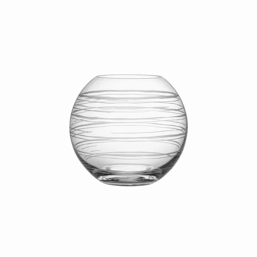 * Orrefors Kosta Boda Orrefors Crystal, 6.77 Graphic Round Crystal Vase | Vases