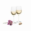 * Belleek Pottery Ltd Galway Elegance White Wine, Pair | Wine Glasses