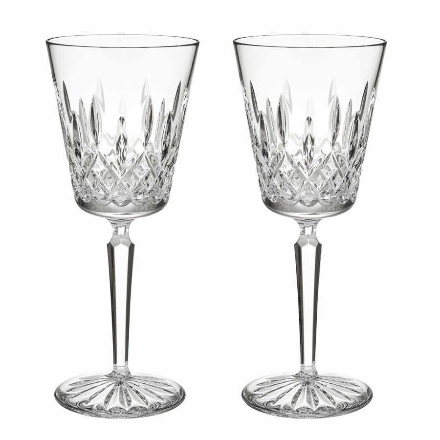 * Waterford Crystal Waterford Mastercraft Lismore 1952 Tall Medium Wine Pair | Wine Glasses