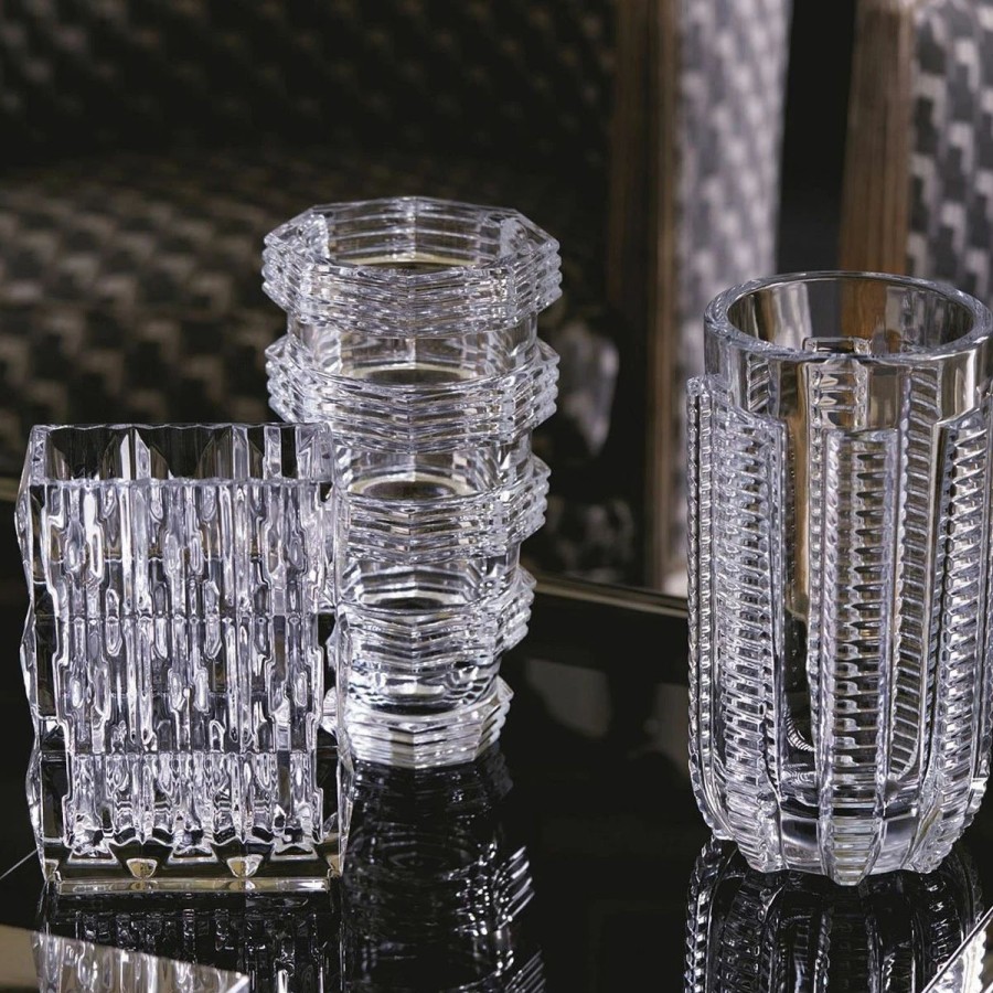 * Baccarat Crystal Baccarat Louxor Crystal 8 Vase, Clear | Vases