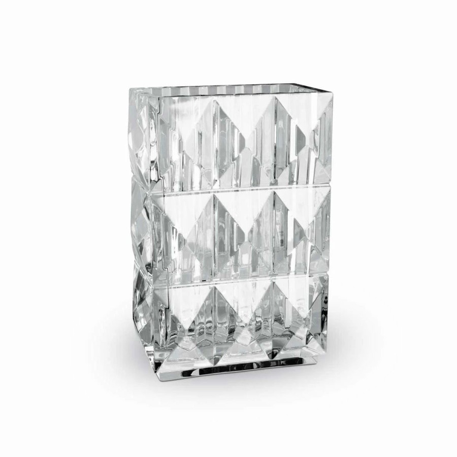 * Baccarat Crystal Baccarat Louxor Crystal 8 Vase, Clear | Vases