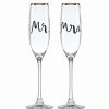 * Kate Spade New York, Lenox Bridal Party, Mr And Mrs Toasting Flutes, Set | Toasting Flutes