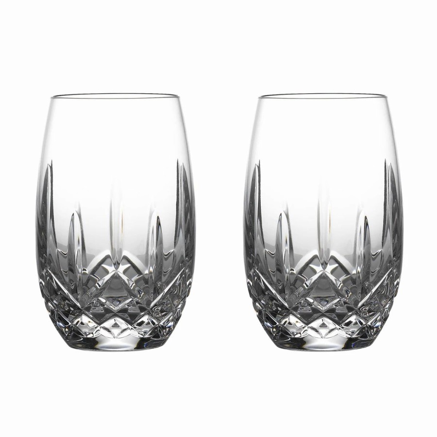 * Waterford Crystal Lismore Nouveau Stemless White Wine Pair | Wine Glasses