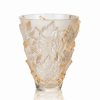 * Lalique Champs Elysees 7 Vase, Gold Luster | Vases