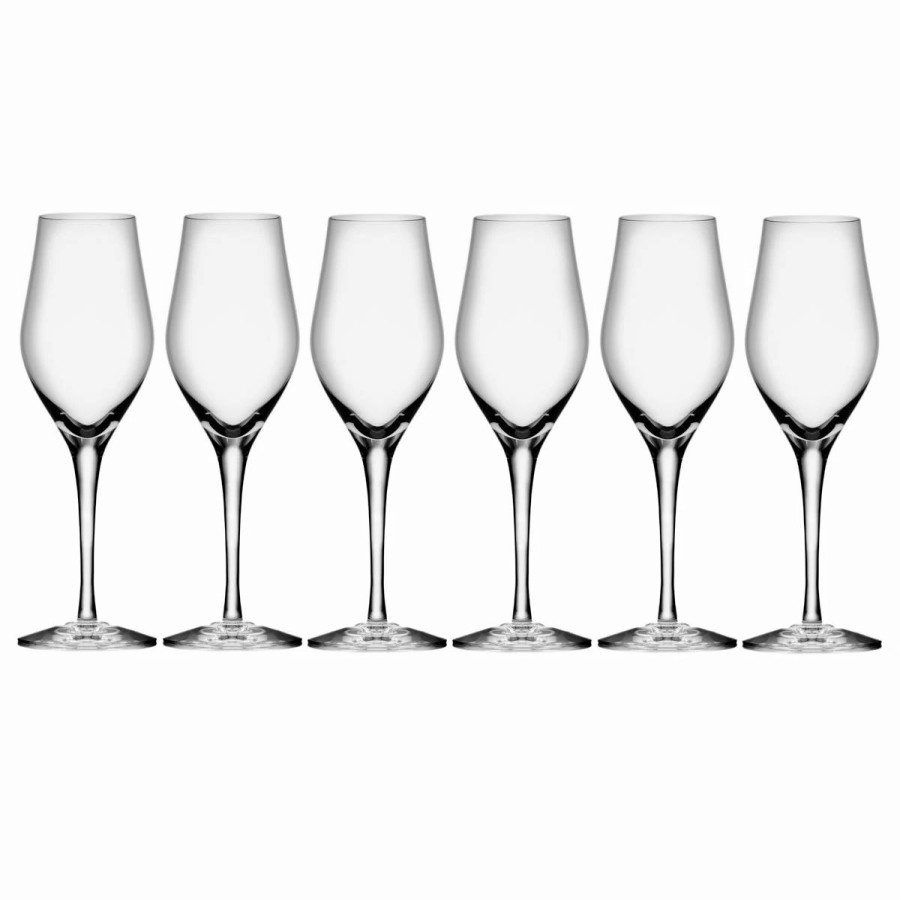 * Orrefors Kosta Boda Orrefors Crystal Sense Sparkling Wine, Champagne, Set Of 6 | Toasting Flutes