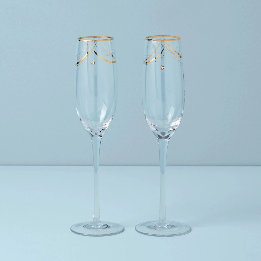 * Lenox Disney Bridal Toasting Flutes Pair | Toasting Flutes