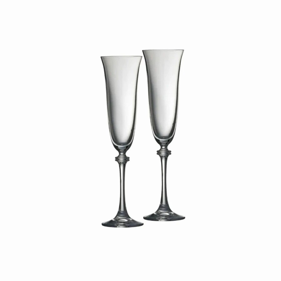 * Belleek Pottery Ltd Galway Liberty Flute, Pair | Toasting Flutes