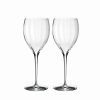 * Waterford Crystal, Elegance Optic Sauvignon Blanc, Pair | Wine Glasses