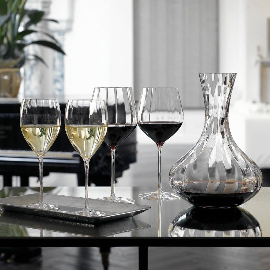 * Waterford Crystal, Elegance Optic Sauvignon Blanc, Pair | Wine Glasses