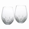 * Waterford Crystal Waterford Lismore Essence Stemless Deep Red Wine, Pair | Wine Glasses