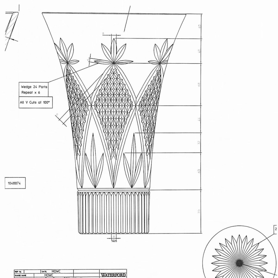 * Waterford Crystal, Powerscourt Statement 14 Vase By Tom Power, Limited Edition | Vases