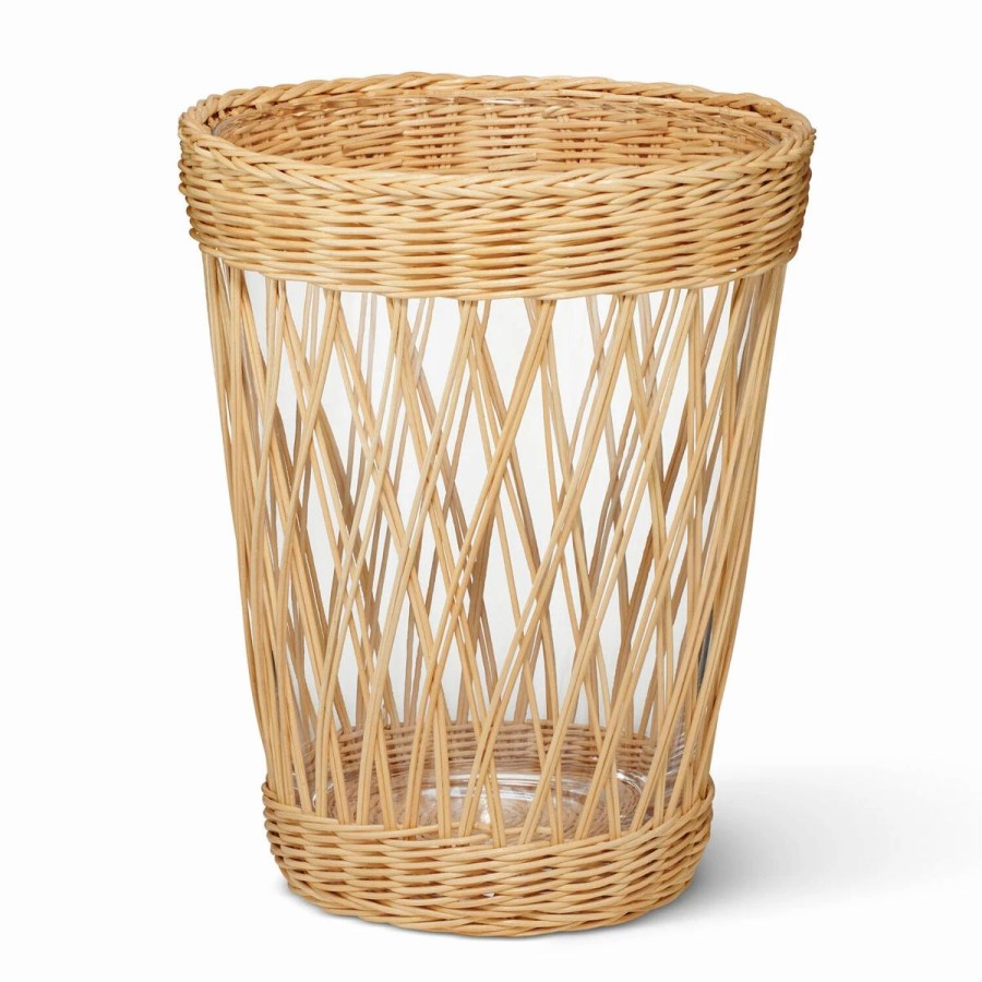 * Aerin 10 Navona Wicker Vase, Wicker | Vases