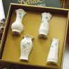 * Belleek Pottery Ltd Belleek China Shamrock Mini 4 Vases, Set Of Four | Vases