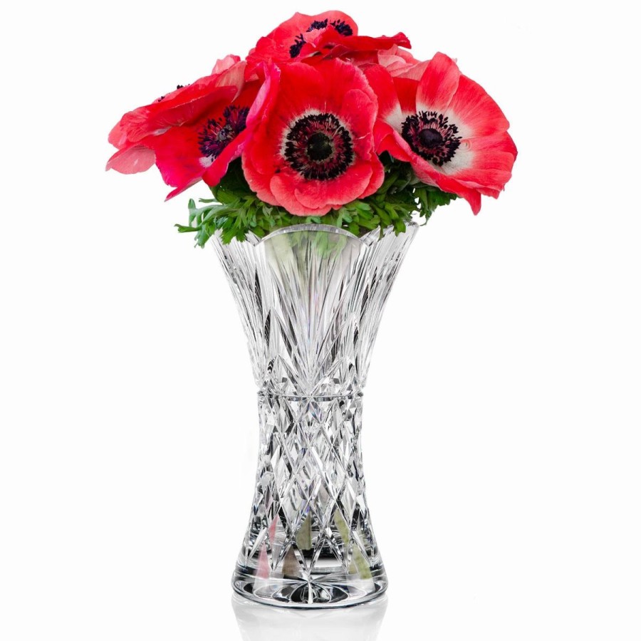 * Cashs Crystal Cashs Ireland, Crystal Art Collection Annestown 8 Scalloped Vase | Vases