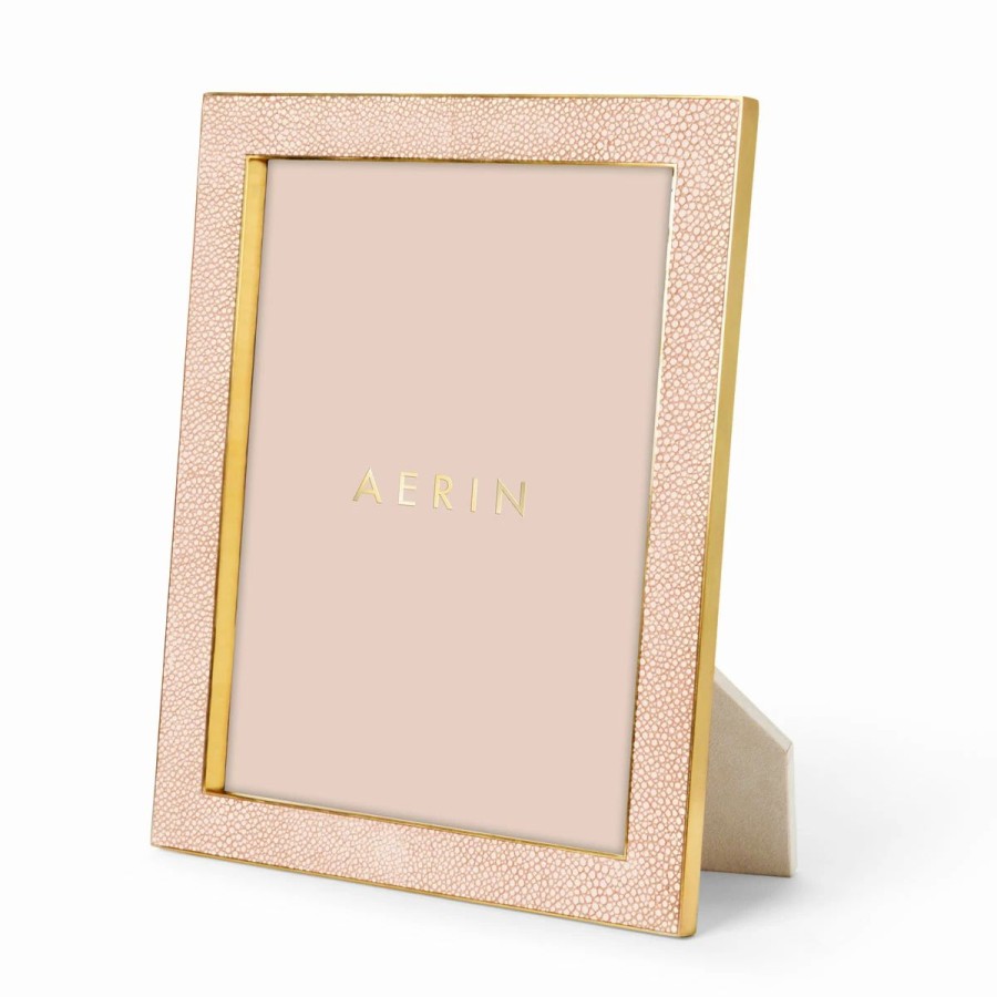 * Aerin Classic Shagreen Frame, Blush 8 10 | Picture Frames