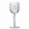 * Ralph Lauren Hudson Plaid White Wine, Single | Wine Glasses