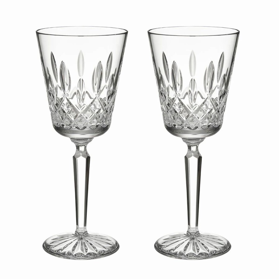 * Waterford Crystal Waterford Mastercraft Lismore 1952 Tall Large Wine Pair | Wine Glasses