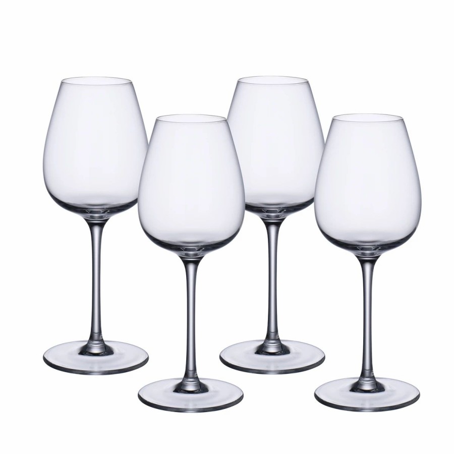 * Villeroy And Boch Purismo Wine Intricate And Delicate Red Wine Glasses, Set Of 4 | Wine Glasses