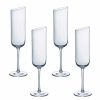 * Villeroy And Boch Newmoon Champagne Flute Glasses, Set Of 4 | Toasting Flutes