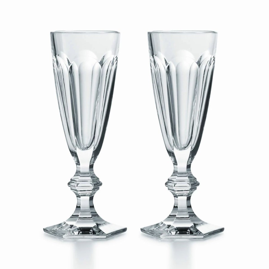 * Baccarat Crystal, Harcourt 1841 Champagne Crystal Flute, Pair | Toasting Flutes