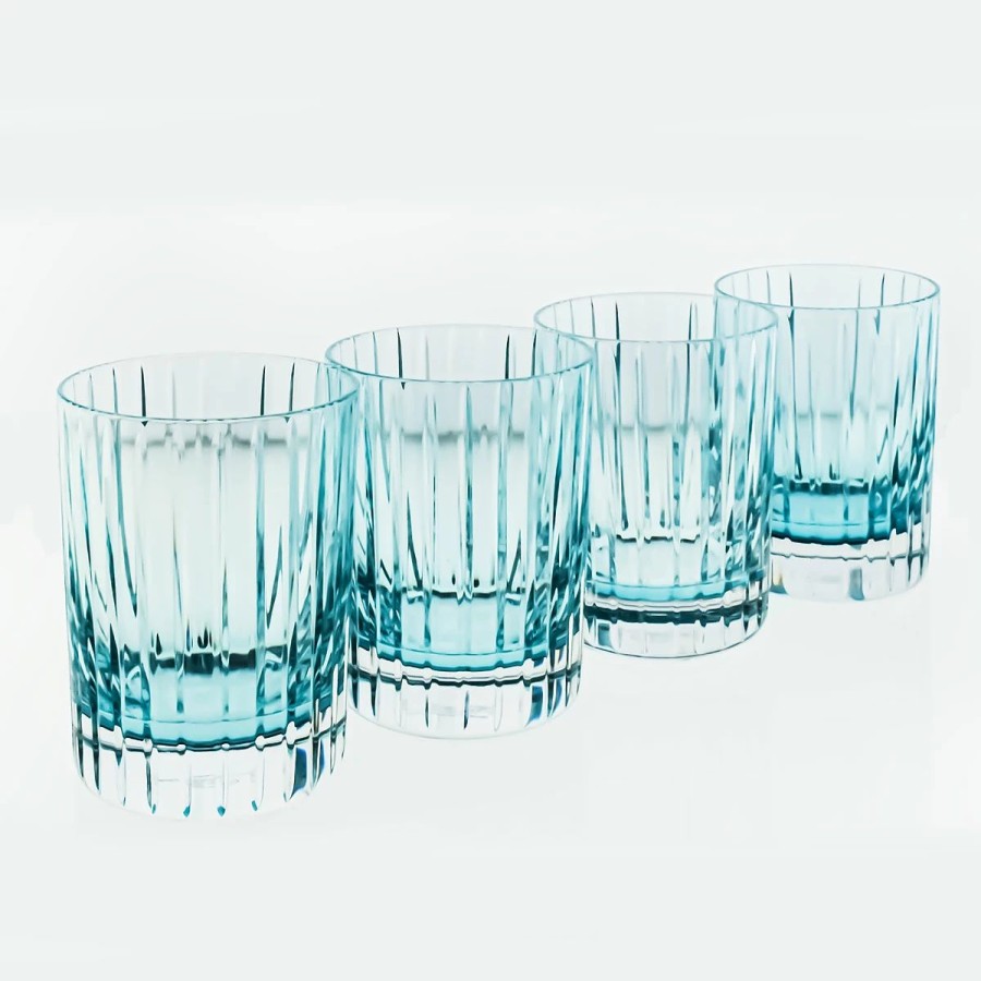 * Baccarat Crystal Baccarat Harmonie Turquoise Dof Tumbler, Set Of 4 | WhisBest