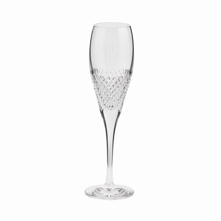 * Wedgwood China Wedgwood Vera Wang Diamond Mosaic Champagne Flute Pair | Toasting Flutes