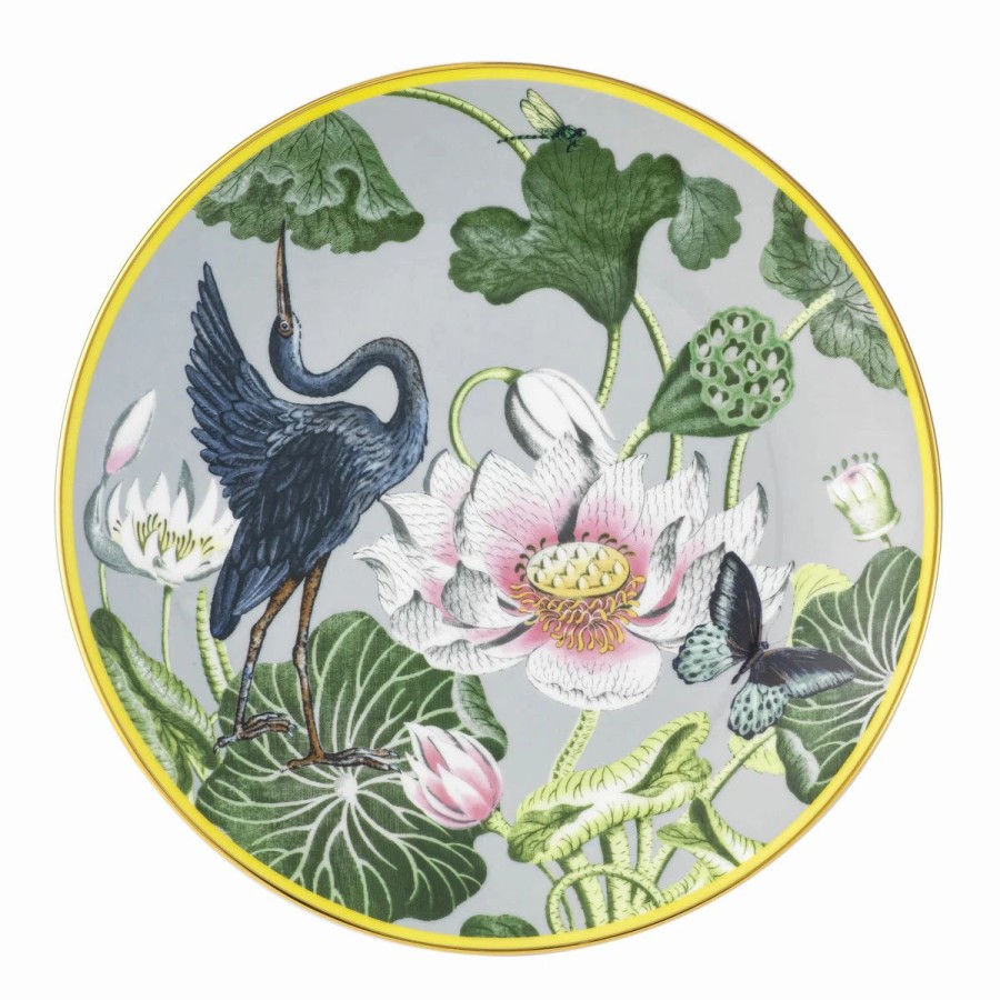 * Wedgwood China Wedgwood Wonderlust Waterlily Plate Coupe, Single | Toasting Flutes