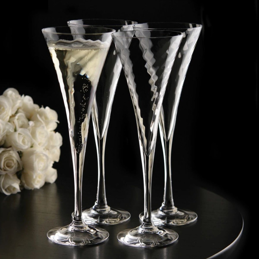 * Orrefors Kosta Boda Orrefors Crystal Helena Champagne Toasting Flutes, Set Of 4 | Toasting Flutes