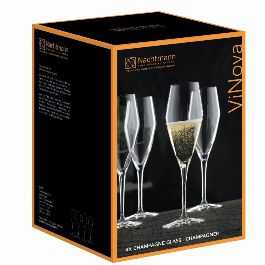 * Nachtmann Portmeirion Usa Nachtmann Vinova Champagne, Set Of 4 | Toasting Flutes