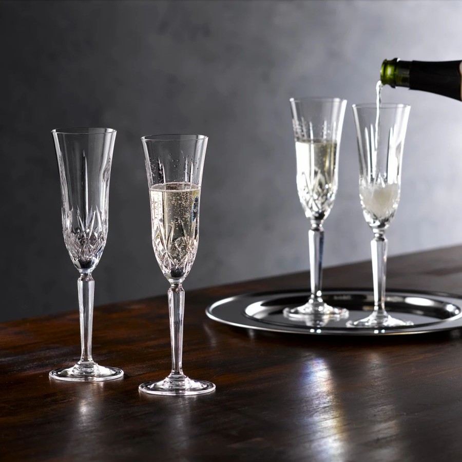 * Marquis By Waterford Maxwell Flutes, Set Of Four | Toasting Flutes